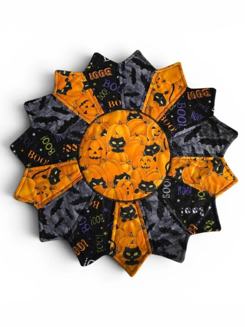 Handmade halloween quilted